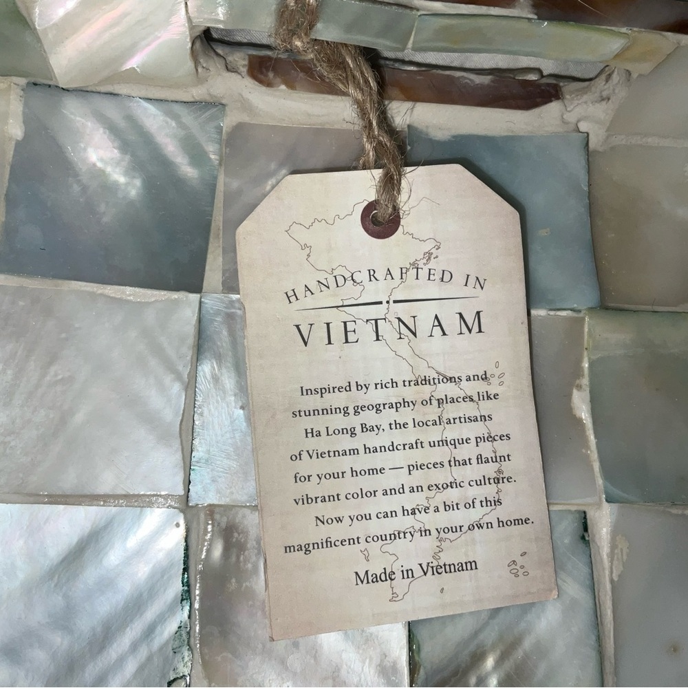 Mother of Pearl Mosaic Tray - Picture 5 of 5